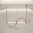 Minimalist Chrome Alloy LED Pendant Light