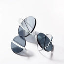 GobekUsa Intersect Glass Ball Semicircle Decoration - Transparent Geometric Home Decor