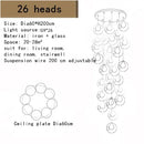 GobekUsa Bubble LED Chandelier: Modern Art Glass Ball Lighting for Home, Hotel, Hallway