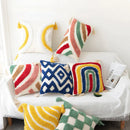 GobekUsa Boho Geometric Tufted Cushion Cover Cotton Canvas Pillow Covers
