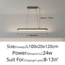 GobekUsa LED Ceiling Chandelier for Living Room Kitchen Dining Study Modern Indoor Lighting