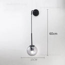 GobekUsa Glass Ball Wall Lamp: Nordic Modern LED Lighting for Living Room, Bedroom, and Corridor