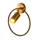 GobekUsa LED Gold Round Ring Wall Lamp Ceiling Light for Bedroom Wall Sconce