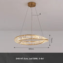 GobekUsa Gold Metal LED Dimmable Ceiling Light with K9 Crystals