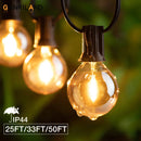 GobekUsa Amber Glass Bulb Dimmable LED String Lights Connectable for Party Wedding Decor
