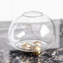 GobekUsa Geometric Golden Ball Glass Vase for Floral Arrangements and Home Decor