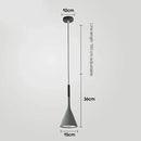 Nordic Black Metal Pendant Light With E27 Socket