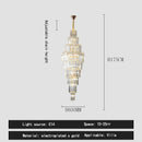 GobekUsa Crystal Pendant Chandelier for Hotel Lobby - Luxury Hollow Design - Nordic Villa Style