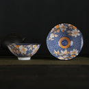 GobekUsa Blue and White Porcelain Hand-Painted Tea Cups - Set of 1