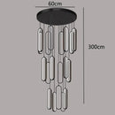 GobekUsa LED Pendant Chandeliers for Living Room Staircase Indoor Lighting