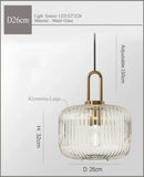 GobekUsa Japanese Glass Pendant Light: Modern Nordic LED Hanging Lamp for Bedroom Home Décor