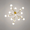 GobekUsa Black Chandelier: Luxury Glass Pendant Light for Home, Bedroom, or Living Room
