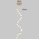 GobekUsa Crystal Chandelier, Stair Pendant Light, Living Room Lighting