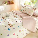 GobekUsa Cartoon Print Foldable Bed Cover Set | Cotton Quilted Cushion Mat