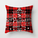 GobekUsa Christmas Cushion Cover 45x45cm Xmas Pillowcase for Sofa - Happy New Year 2023