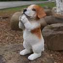 GobekUsa Dog Sculpture for Home Decor - Lifelike Resin Pup Figurine Craft