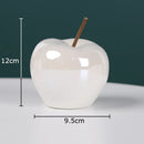 GobekUsa Glowing Ceramic Apple Statue for Desk Ornaments and Room Decor