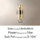 GobekUsa LED Strip Wall Lamp Luxury Loft Decor Bedroom Bedside Aisle Light