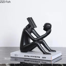 GobekUsa Abstract Figure Sculpture Creative Resin Decor for Room Aesthetic Appeal