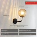 GobekUsa Glass Ball LED Wall Lamp: Gold Nordic Minimalist Sconces Lighting Bedroom Decor Fixtures