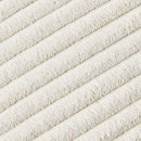 GobekUsa Beige Striped Cushion Cover with Pom Pom Detail Lumbar Throw Pillow Case