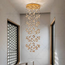 GobekUsa Crystal Staircase Chandelier | Modern Elegant Loft Villa Lighting Fixture
