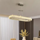 GobekUsa Crystal Chandelier Chrome Light LED Ceiling Lights for Modern Luxury Décor
