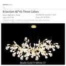 GobekUsa Ginkgo Biloba Chandelier: Elegant Duplex Living Room Hotel Lobby Pendant Light