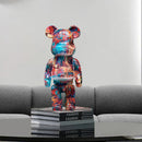 GobekUsa Graffiti Bear 27cm Figurine | Modern Home Decor Statue & Money Jar