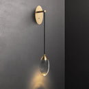 GobekUsa Crystal LED Wall Light: Elegant Copper Lighting for Bedroom, Living Room, Staircase
