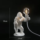 GobekUsa King Kong Gorilla Resin Table Lamp Night Light for Baby's Bedroom