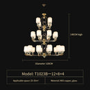 GobekUsa Chinese Jade Chandelier | Modern Duplex Villa Lighting