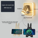 GobekUsa LED USB Reading Wall Lamp with Dimmable Metal Body and Acrylic Shade