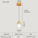 GobekUsa Crystal LED Chandelier for Dining Room Decor