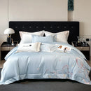 GobekUsa Embroidered Butterfly Flowers Patchwork Bedding Set
