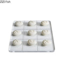 GobekUsa Acrylic Tic-Tac-Toe Chessboard Set with Resin Pieces