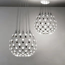GobekUsa LED Net Pocket Pendant Light: Minimalist Creative Art Chandelier for Living Room