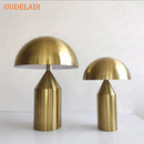 GobekUsa Gold Iron Mushroom Table Lamp for Home Decor, Living Room, Bedroom - G9 Interface