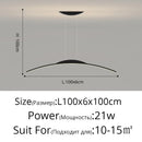 GobekUsa LED Ceiling Pendant Lamp: Minimalist Chandelier, Height Adjustable, Home Decor Solution