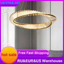GobekUsa Gold Möbius Strip Pendant Chandelier for Luxe Living and Dining Spaces