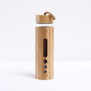 GobekUsa Bamboo Shell Glass Water Bottle Gym Drinkware Sports Drinking Bottle
