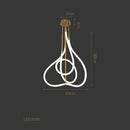GobekUsa Lines Chandelier: Modern Designer Lighting for Living Room, Dining, and Bar