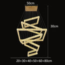 GobekUsa Crystal Chandelier: Elegant Living Room & Stair Pendant Light