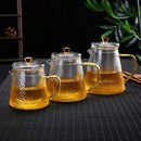 GobekUsa Heat-Resistant Glass Teapot with Pu Erh Infuser for Tea Brewing