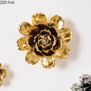 GobekUsa Elegant Porcelain Peony Flower Wall Ornaments