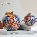 GobekUsa Apple Sculpture Resin Ornament Modern Pop Art Interior Decor Statue