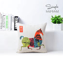 GobekUsa Cotton Linen Sofa Pillowcase, Cushion Cover for Home Decor