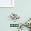 GobekUsa Golden Bird Swallow Sculpture Wall Decor Three-dimensional Handicrafts