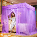 GobekUsa Lace Mosquito Net with Stainless Steel Bracket - Queen Size Bed Tent