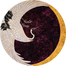 GobekUsa Japanese Cranes Soft Plush Carpet - Luxury Home Decor